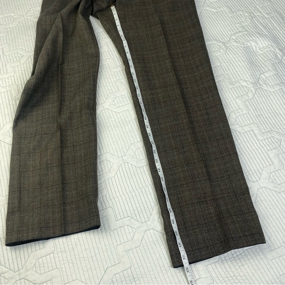 Rover & Lakes Wool Cashmere Suit Brown Plaid Jacket 46” Pants 34X32.5 AU Sz 52 - Picture 10 of 16